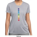 Ladies Yoga Shirt Glowing Chakras Moisture Wicking Tee T-Shirt