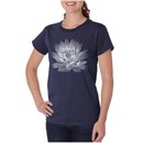 Ladies Yoga T-shirt Lotus Flower Organic Shirt