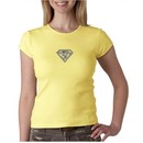 Ladies Yoga T-Shirt Super OM Small Print Crew Neck Shirt