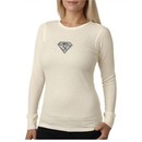 Ladies Yoga T-Shirt Super OM Small Print Thermal Shirt