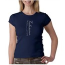 Ladies Yoga T-shirt Tadasana Mountain Pose Crew Neck Shirt