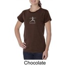 Ladies Yoga T-shirt ? Warrior 2 Pose Organic Tee Shirt