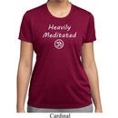 Ladies Yoga Tee Heavily Meditated with OM Moisture Wicking T-shirt