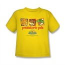 Land Before Time Shirt Kids Prehistoric Pals Yellow Youth Tee T-Shirt