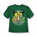 Land Before Time Shirt Kids The Great Valley Kelly Green Youth Tee T-Shirt