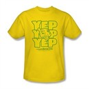 Land Before Time Shirt Yep Yep Yep Adult Yellow Tee T-Shirt