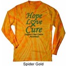 Liver Cancer Awareness Hope Love Cure Long Sleeve Tie Dye