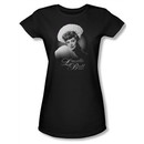 Lucille Lucy Ball Juniors Shirt Soft Portrait Black Tee T-Shirt