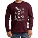 Lung Cancer Hope Love Cure Kids Long Sleeve