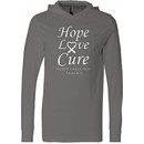 Lung Cancer Tee Hope Love Cure Lightweight Hoodie