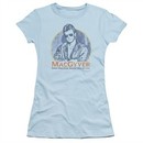 MacGyver Juniors Shirt Title Light Blue T-Shirt