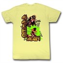 Macho Man Shirt Retro Picture Light Yellow T-Shirt