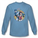 Mad Magazine Shirt Batman And Alfred Long Sleeve Carolina Blue T-Shirt