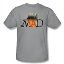 Mad Magazine Shirt Torn Logo Adult Silver Tee T-Shirt