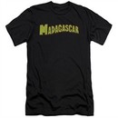 Madagascar Slim Fit Shirt Logo Black T-Shirt