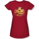 Magnum PI Juniors T-shirt Hawaiian Sunset Classic Red Tee Shirt