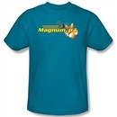 Magnum PI T-shirt Hawaiian Life Adult Turquoise Tee Shirt
