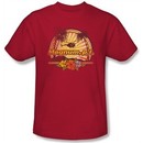Magnum PI T-shirt Hawaiian Sunset Classic Adult Red Tee Shirt