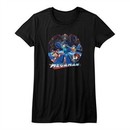 Mega Man Shirt Juniors Collage Black T-Shirt