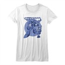Mega Man Shirt Juniors Friends White T-Shirt