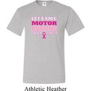 Mens Breast Cancer Awareness Shirt Motor Boating Tall Tee T-Shirt