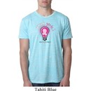 Mens Breast Cancer Awareness Shirt Think Pink Burnout Tee T-Shirt