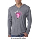 Mens Breast Cancer Shirt Think Pink Lightweight Hoodie Tee T-Shirt