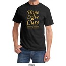 Mens Childhood Cancer Awareness Tee Hope Love Cure Shirt