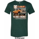 Mens Dodge Shirt Ram Hemi Trucks Tri Blend Crewneck Tee T-Shirt