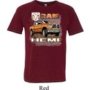 Mens Dodge Shirt Ram Hemi Trucks Tri Blend Tee T-Shirt
