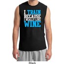 Mens Fitness Shirt I Train For Wine Muscle Tee T-Shirt