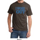 Mens Fitness Shirt I Work Out Tee T-Shirt