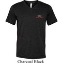 Mens Ford Shirt Ford Racing Pocket Print Tri Blend V-neck Tee T-Shirt