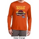 Mens Ford Shirt Mustang Who's The Boss Dry Wicking Long Sleeve Shirt