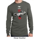Mens Ford Shirt Red Stripe Mustang 50 Years Long Sleeve Thermal Tee