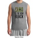 Mens Funny Shirt Camo is the New Black Muscle Tee T-Shirt