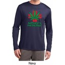 Mens Funny Shirt Natures Medicine Dry Wicking Long Sleeve Tee T-Shirt