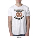 Mens Funny Shirt Thirsty Pretzels Burnout Tee T-Shirt