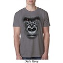 Mens Gorilla Shirt Big Gorilla Face Burnout T-Shirt