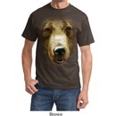 Mens Grizzly Bear Shirt Big Grizzly Bear Face Tee T-Shirt