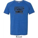Mens Gymnastics Shirt Competitive Gymnast Tri Blend Tee T-Shirt