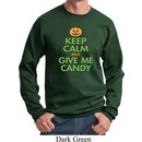 Mens Halloween Sweatshirt Keep Calm and Give Me Candy Sweat Shirt