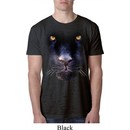 Mens Panther Shirt Big Panther Face Burnout T-Shirt