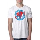 Mens Peace Shirt All You Need is Love Burnout Tee T-Shirt