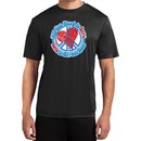 Mens Peace Shirt All You Need is Love Moisture Wicking Tee