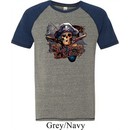 Mens Pirate Shirt Tell No Tales Pirate Tri Blend Tee T-Shirt