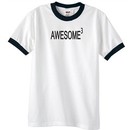 Mens Shirt Awesome Cubed Ringer Tee T-Shirt