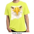 Mens Shirt Big Bald Eagle Face Pigment Dyed Tee T-Shirt