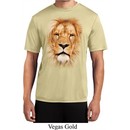 Mens Shirt Big Lion Face Moisture Wicking Tee T-Shirt