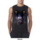 Mens Shirt Big Panther Face Sleeveless Tee T-Shirt